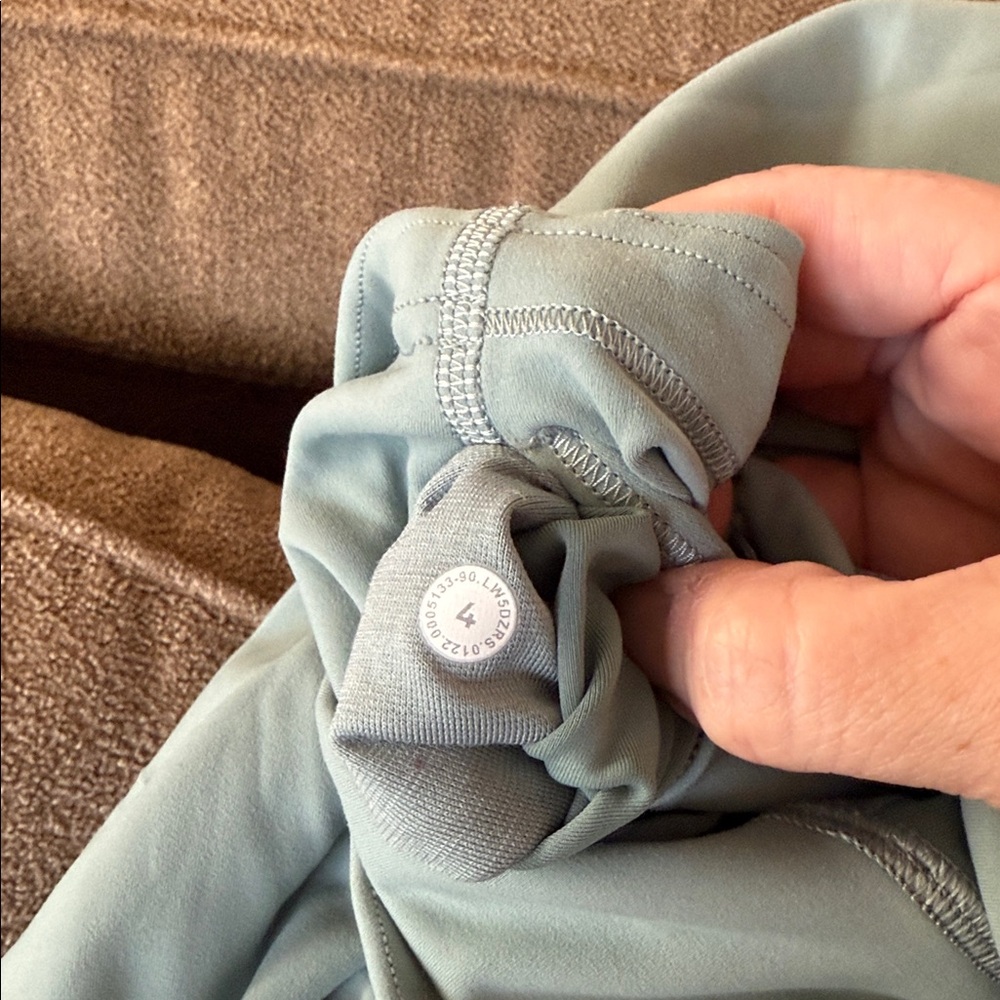 Lululemon Athletic Solid Mint Green Leggings Size… - image 6